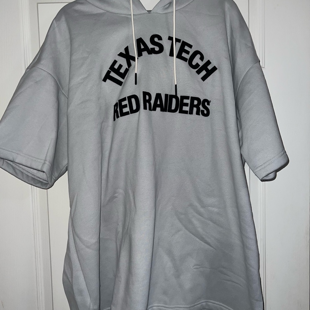 Fanatics - Texas Tech Red Raiders Gray Short Sleeve Hoodie